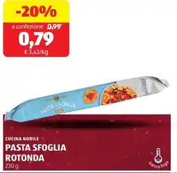ALDI Cucina nobile pasta sfoglia rotonda offerta