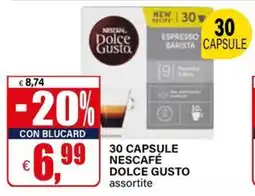 Il Gigante 30 capsule nescafé dolce gusto offerta