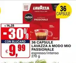 Il Gigante 36 capsule lavazza a modo mio passionale offerta
