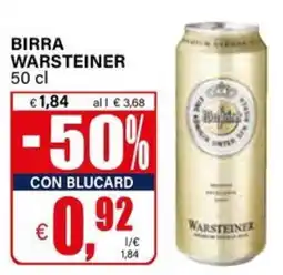 Il Gigante Birra WARSTEINER offerta