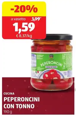 ALDI Cucina peperoncini con tonno offerta