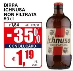Il Gigante Birra ichnusa non filtrata offerta