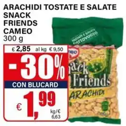 Il Gigante Arachidi tostate e salate snack friends CAMEO offerta