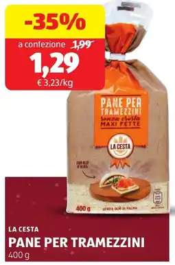 ALDI La cesta pane per tramezzini offerta