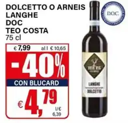 Il Gigante Dolcetto o arneis langhe doc TEO COSTA offerta