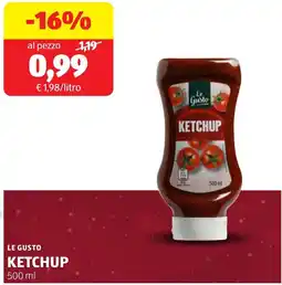 ALDI Le gusto ketchup offerta