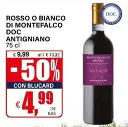 Il Gigante Rosso o bianco di montefalco doc ANTIGNIANO offerta