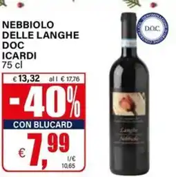 Il Gigante Nebbiolo delle langhe doc ICARDI offerta