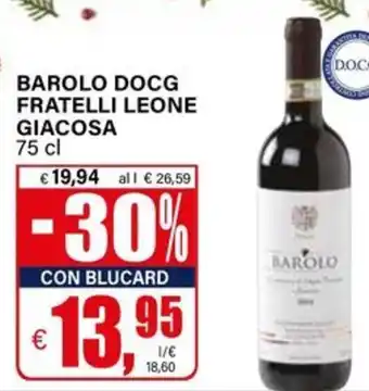Il Gigante Barolo docg fratelli leone giacosa offerta