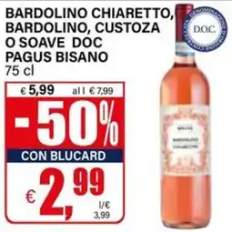 Il Gigante Bardolino chiaretto, bardolino, custoza o soave DOC PAGUS BISANO offerta