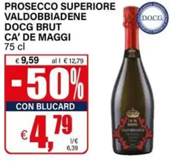 Il Gigante Prosecco superiore valdobbiadene docg brut CA' DE MAGGI offerta
