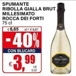 Il Gigante Spumante ribolla gialla brut millesimato ROCCA DEI FORTI offerta