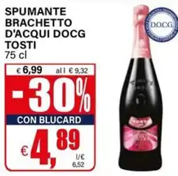 Il Gigante Spumante brachetto d'acqui docg TOSTI offerta