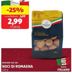 ALDI Regione che vai noci di romagna offerta