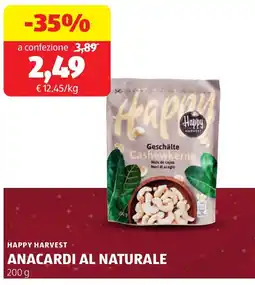 ALDI Happy harvest anacardi al naturale offerta