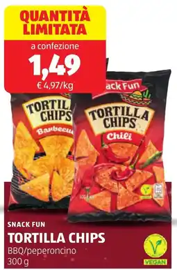 ALDI Snack fun tortilla chips offerta