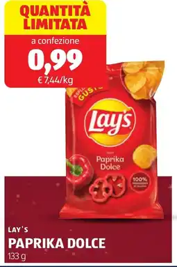 ALDI Lay's paprika dolce offerta