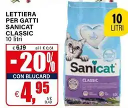 Il Gigante Lettiera per gatti sanicat classic offerta