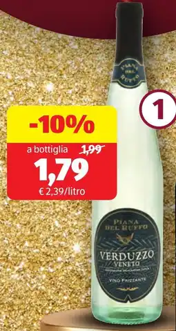 ALDI Piana del ruffo verduzzo igt frizzante offerta