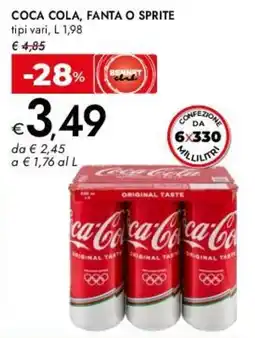 Bennet COCA COLA, FANTA O SPRITE offerta