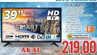 MD Discount Tv 39 smart hd aktv3924m offerta