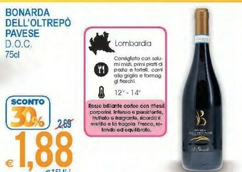 MD Discount Bonarda dell'oltrepò pavese offerta