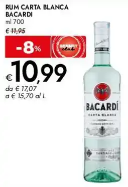 Bennet Rum carta blanca BACARDI offerta
