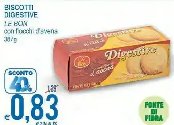 MD Discount Digestive con fiocchi d'avena 387 g(ml) offerta