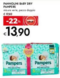 Bennet Pannolini baby dry PAMPERS offerta