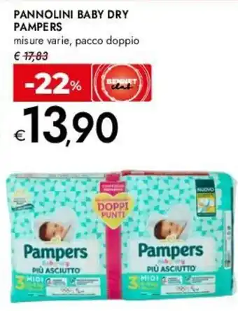 Bennet Pannolini baby dry PAMPERS offerta