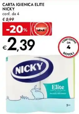 Bennet Carta igienica elite NICKY offerta
