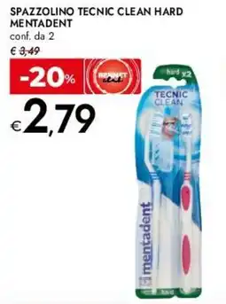 Bennet Spazzolino tecnic clean hard MENTADENT offerta