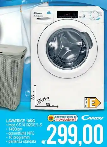 MD Discount Lavatrice 10kg offerta