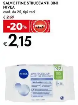 Bennet Salviettine struccanti 3in1 NIVEA offerta