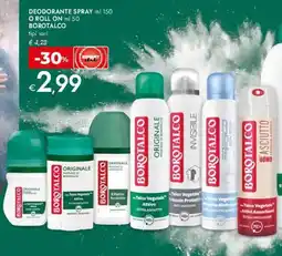 Bennet Deodorante spray o roll on BOROTALCO offerta