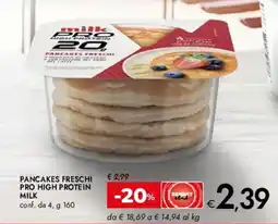 Bennet Pancakes freschi pro high protein MILK offerta