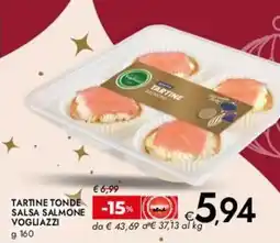 Bennet Tartine tonde salsa salmone VOGLIAZZI offerta