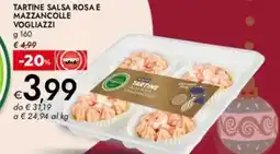 Bennet Tartine salsa rosa e mazzancolle VOGLIAZZI offerta