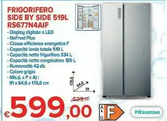 MD Discount Frigorifero side by side 519l offerta