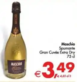 Deco Supermercati Maschio Spumante Gran Cuvée Extra Dry offerta