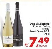 Deco Supermercati Duca Di Salaparuta Colomba Platino Insolia/ Nero d'Avola I.G.T. offerta