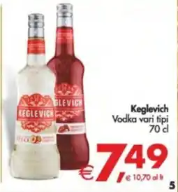 Deco Supermercati Keglevich Vodka offerta