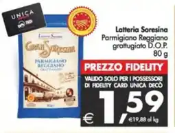 Deco Supermercati Latteria Soresina Parmigiano Reggiano grattugiato D.O.P. offerta