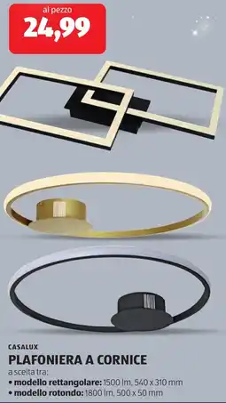 ALDI Casalux plafoniera a cornice offerta