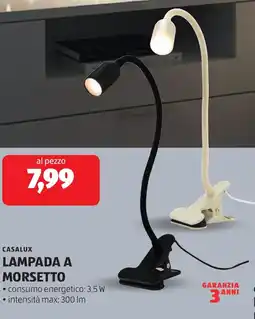 ALDI Casalux lampada a morsetto offerta