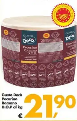 Deco Supermercati Gusto Decò Pecorino Romano D.O.P offerta