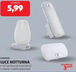 ALDI Casalux luce notturna offerta