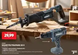 ALDI Ferrex seghetto/trapano 20 v offerta