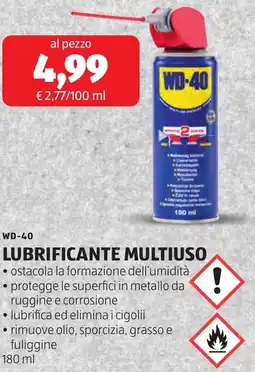 ALDI Wd-40 lubrificante multiuso offerta
