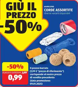 ALDI Workzone corde assortite offerta
